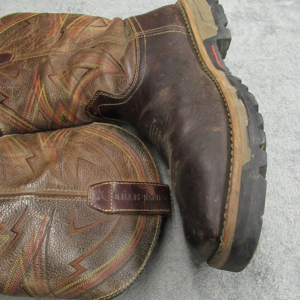 Irish Setter Work Boots Mens 10.5 D EH Marshall Rugged Western‎ Red Wing Pull On